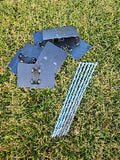 Rust Society Two Fold Garden Edging Brackets and Stakes