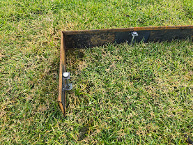 Rust Society Two-Fold Garden Edging Corner